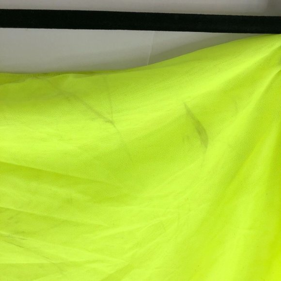 Good American Swim Leg Daze Sarong Mesh Tie Waist Electric Yellow 5/8 2XL-5XL - Picture 4 of 6